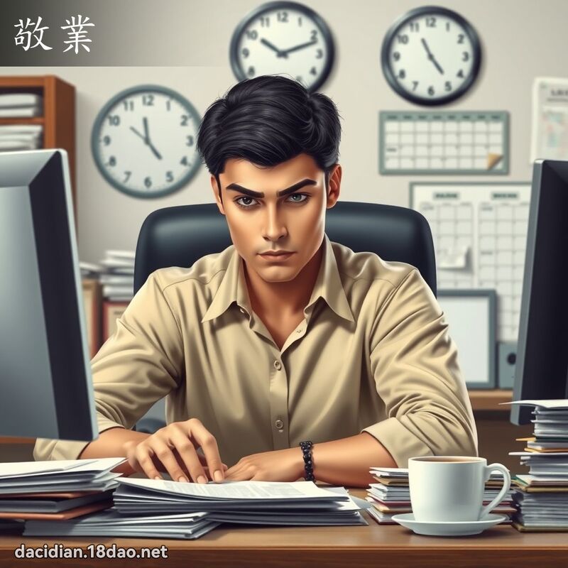 敬业 - 国语大辞典配图