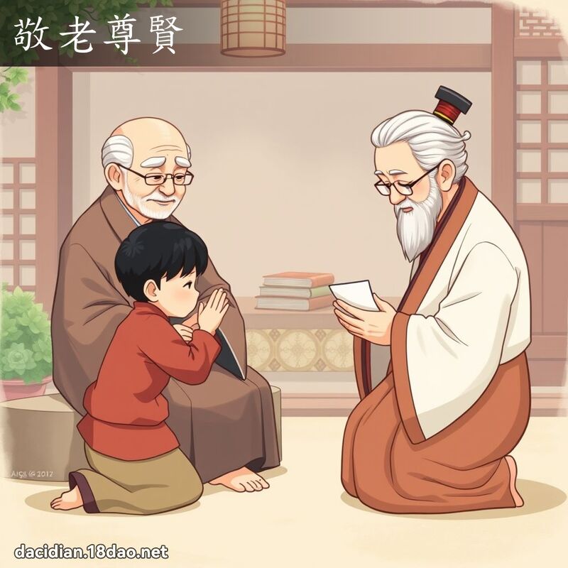 敬老尊賢 - 國語大辭典配圖