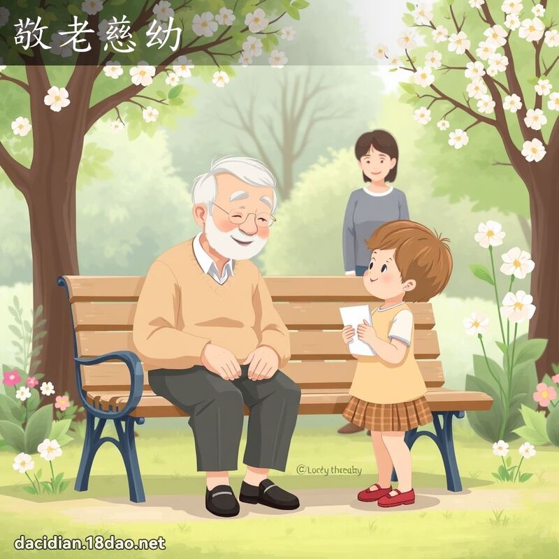敬老慈幼 - 國語大辭典配圖