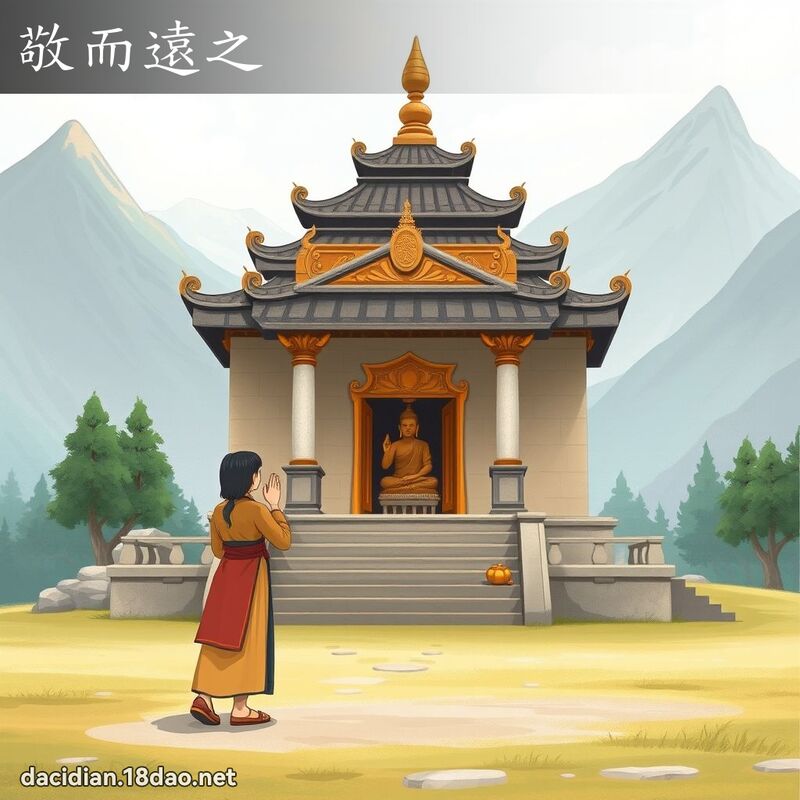 敬而遠之 - 國語大辭典配圖