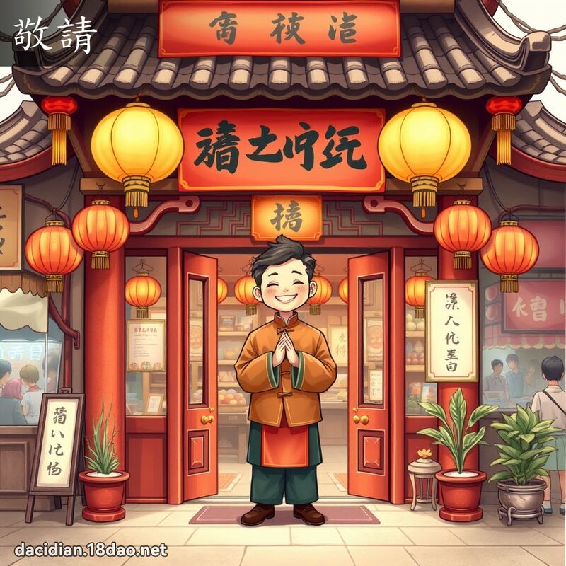敬請 - 國語大辭典配圖