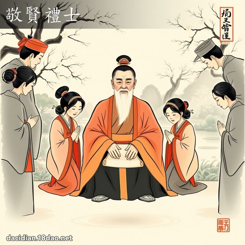 敬賢禮士 - 國語大辭典配圖