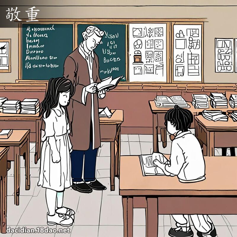 敬重 - 国语大辞典配图