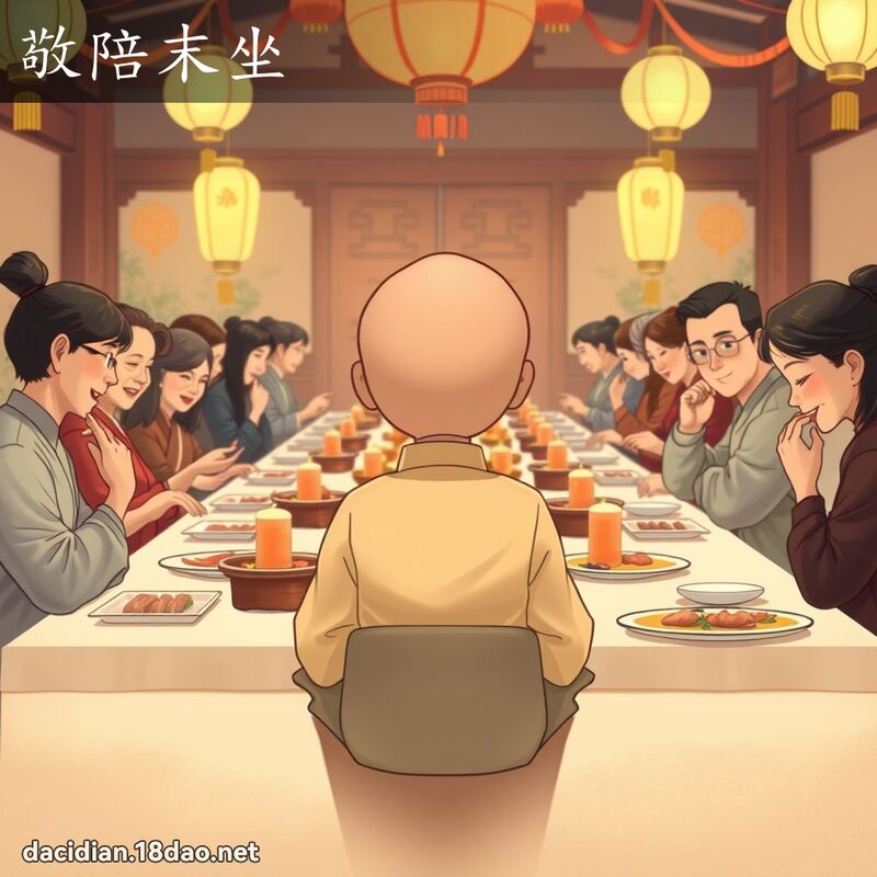 敬陪末坐 - 國語大辭典配圖
