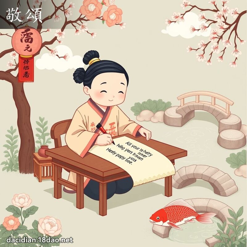 敬颂 - 国语大辞典配图