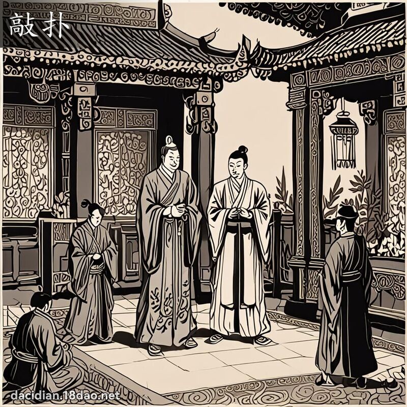 敲扑 - 國語大辭典配圖