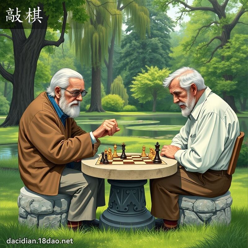 敲棋 - 国语大辞典配图