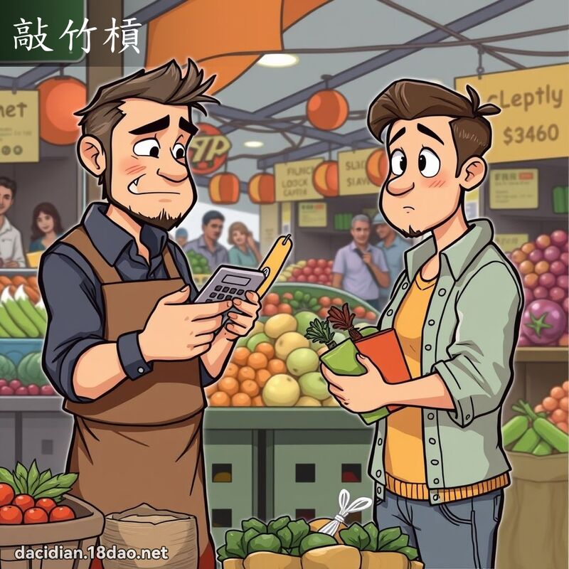 敲竹槓 - 國語大辭典配圖