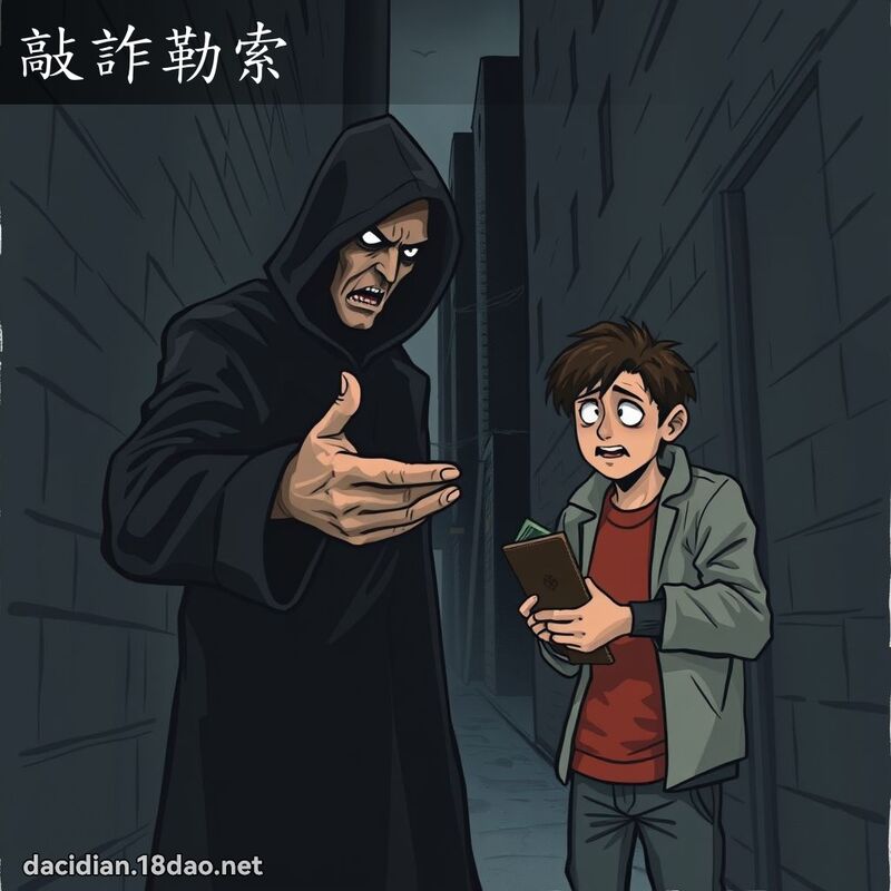 敲詐勒索 - 國語大辭典配圖