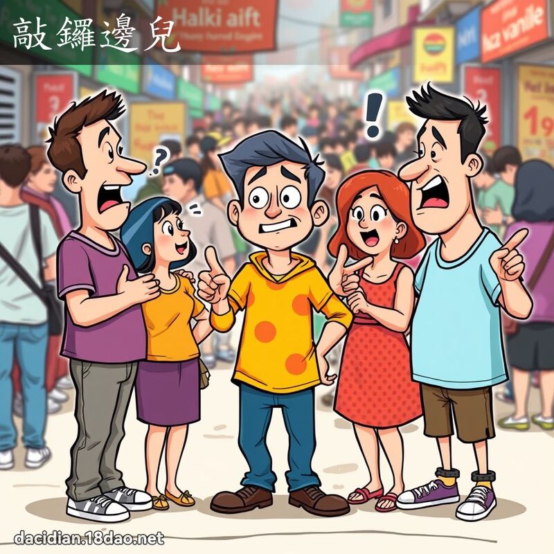 敲锣边儿 - 国语大辞典配图