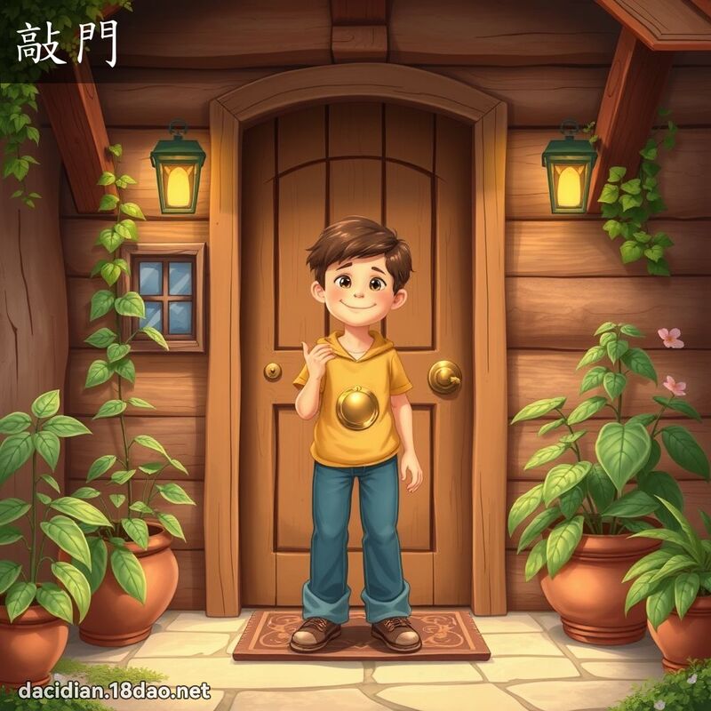 敲門 - 國語大辭典配圖