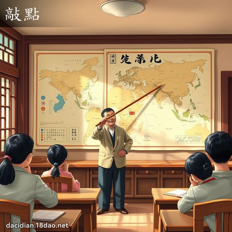敲點 - 國語大辭典配圖