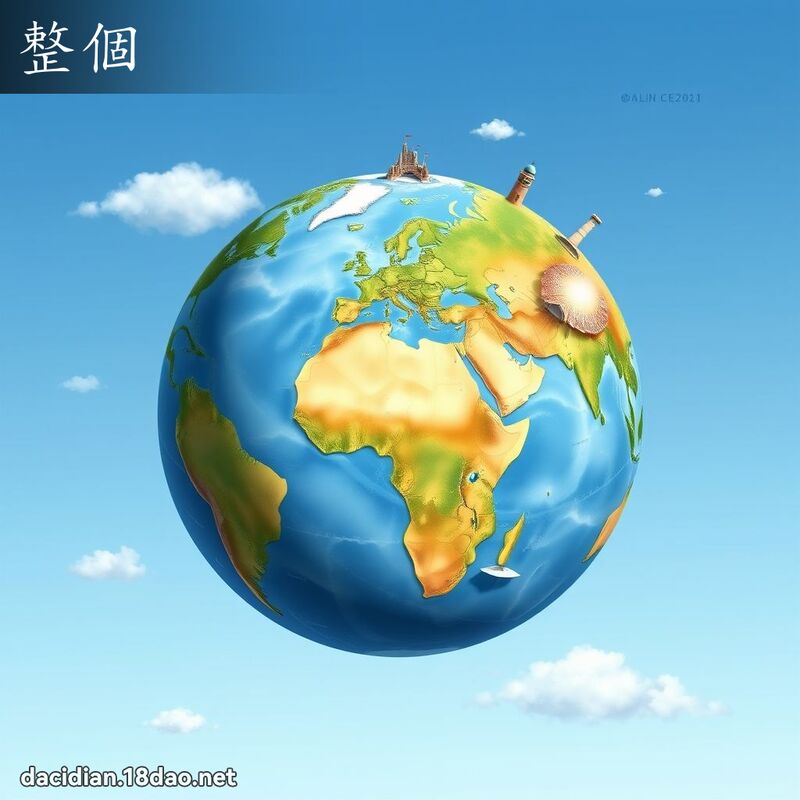整個 - 國語大辭典配圖