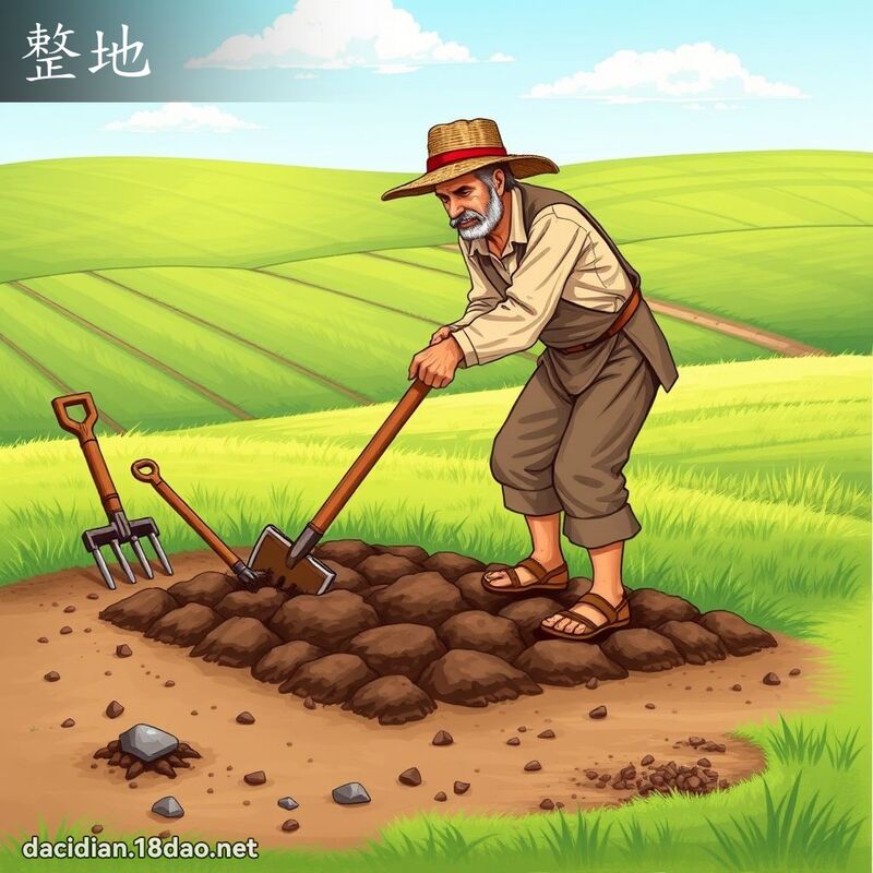 整地 - 國語大辭典配圖