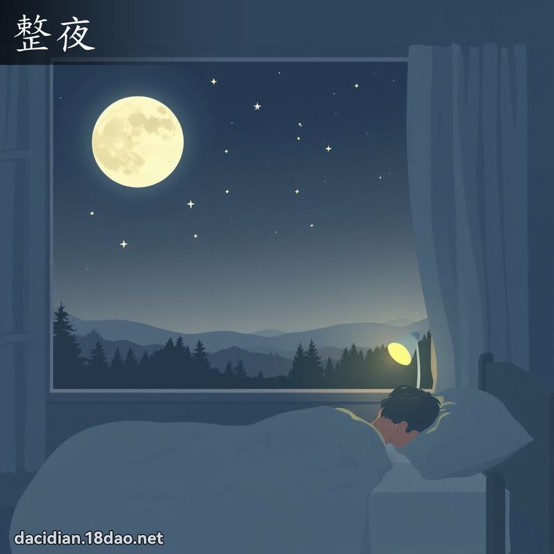 整夜 - 国语大辞典配图