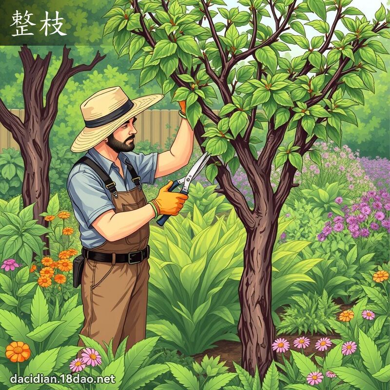 整枝 - 国语大辞典配图