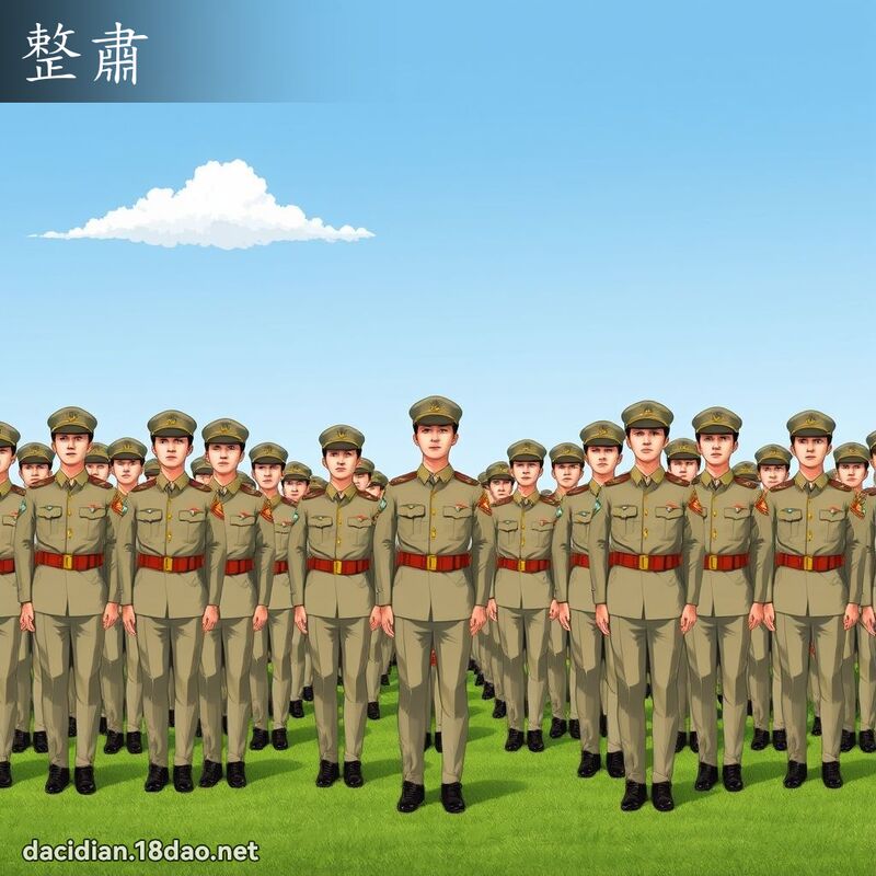 整肅 - 國語大辭典配圖