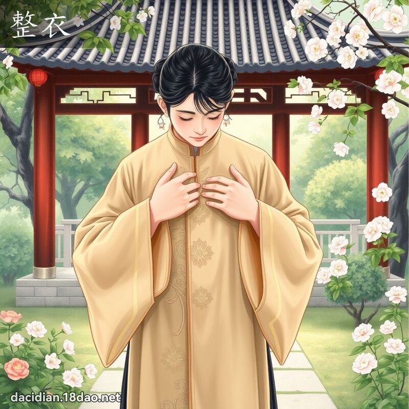 整衣 - 国语大辞典配图