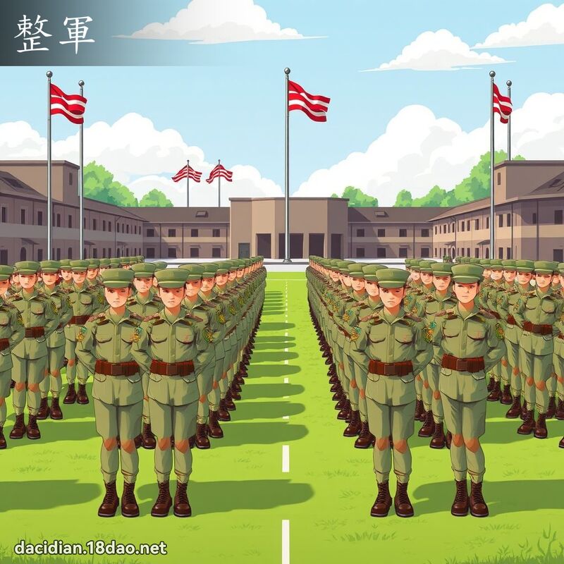 整軍 - 國語大辭典配圖