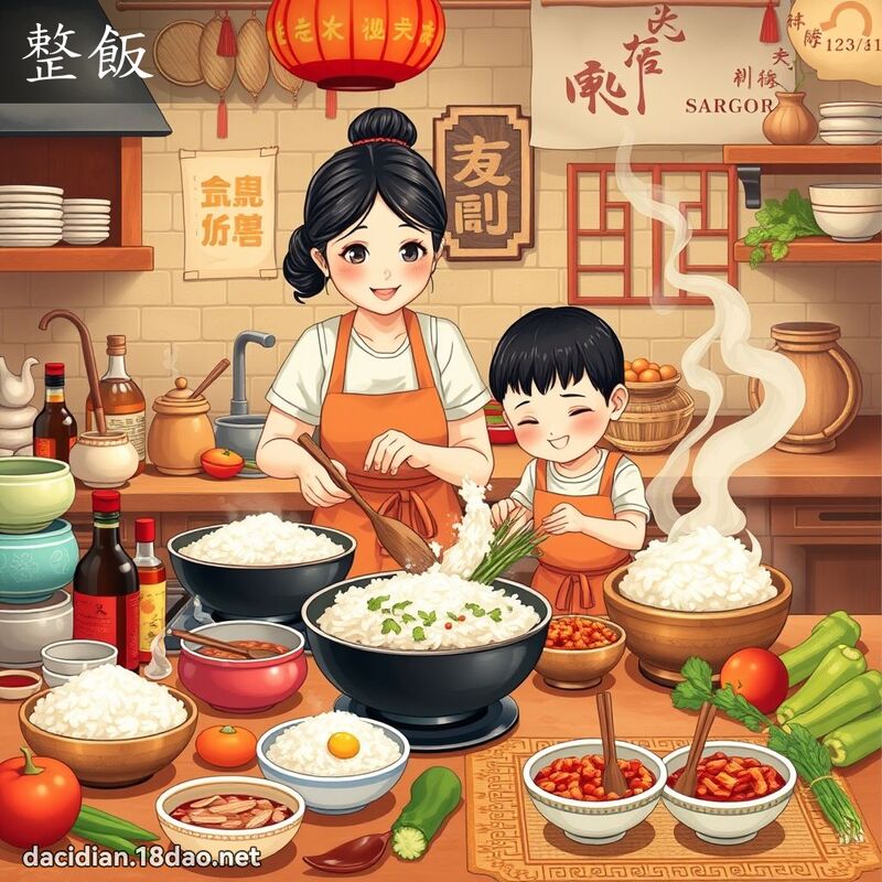 整饭 - 国语大辞典配图