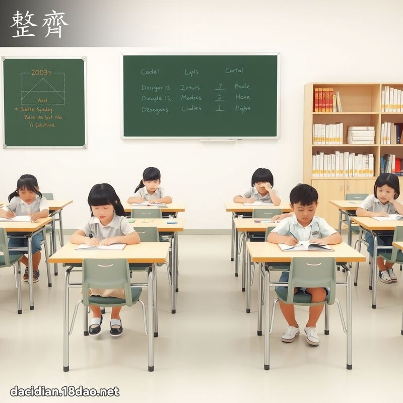 整齐 - 国语大辞典配图