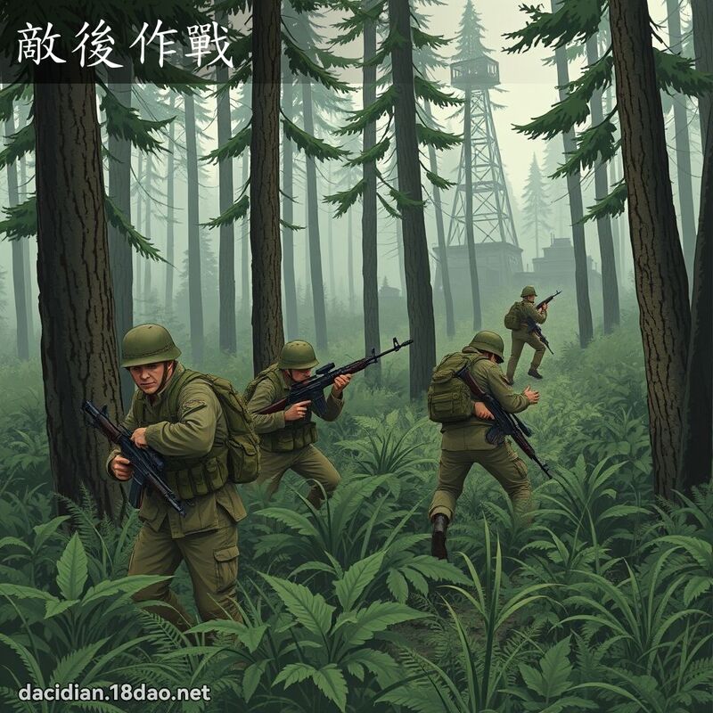 敵後作戰 - 國語大辭典配圖