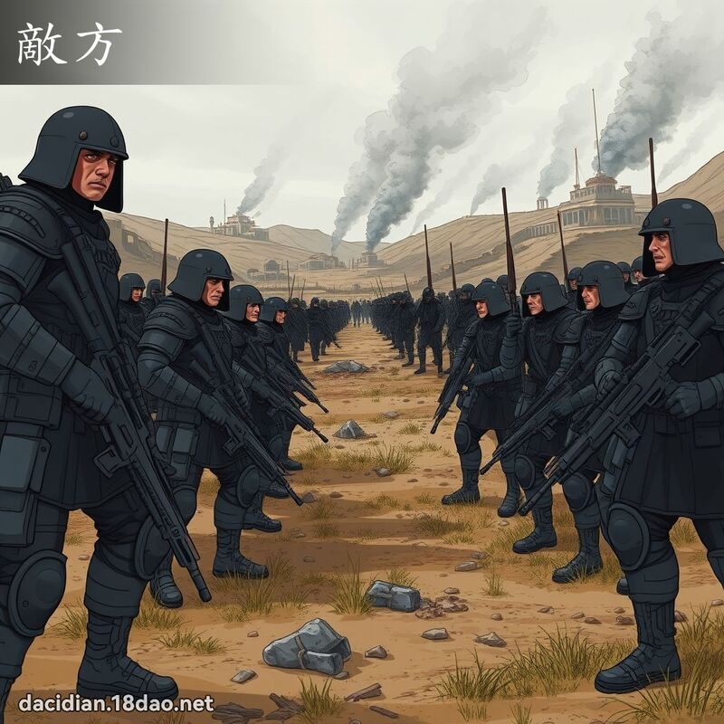 敵方 - 國語大辭典配圖