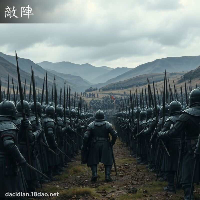 敵陣 - 國語大辭典配圖