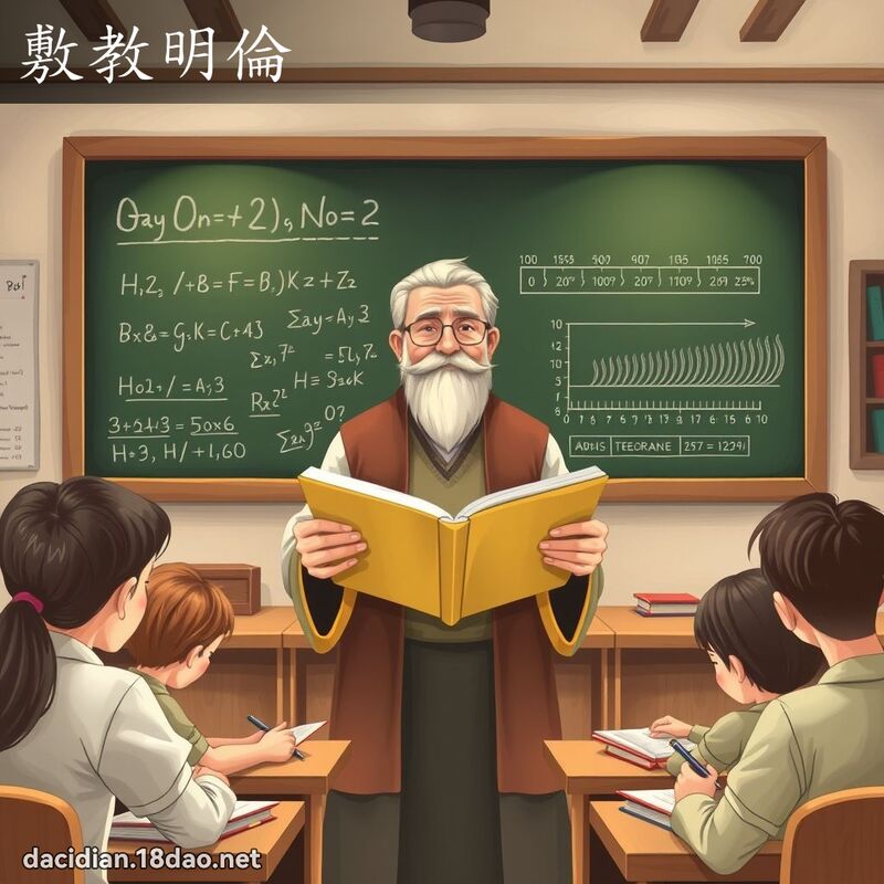 敷教明伦 - 国语大辞典配图