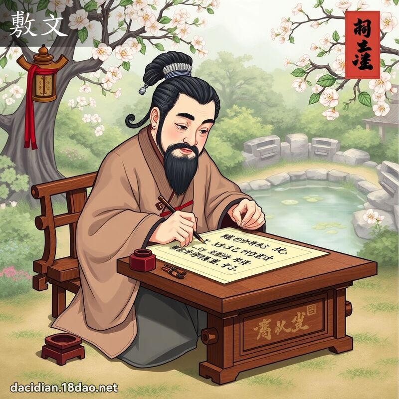 敷文 - 国语大辞典配图
