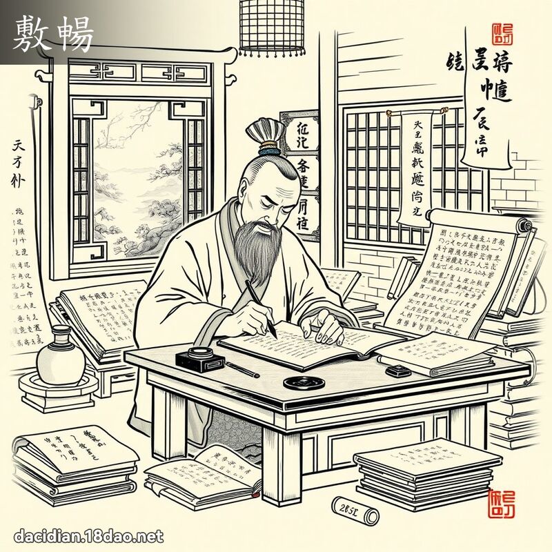 敷暢 - 國語大辭典配圖