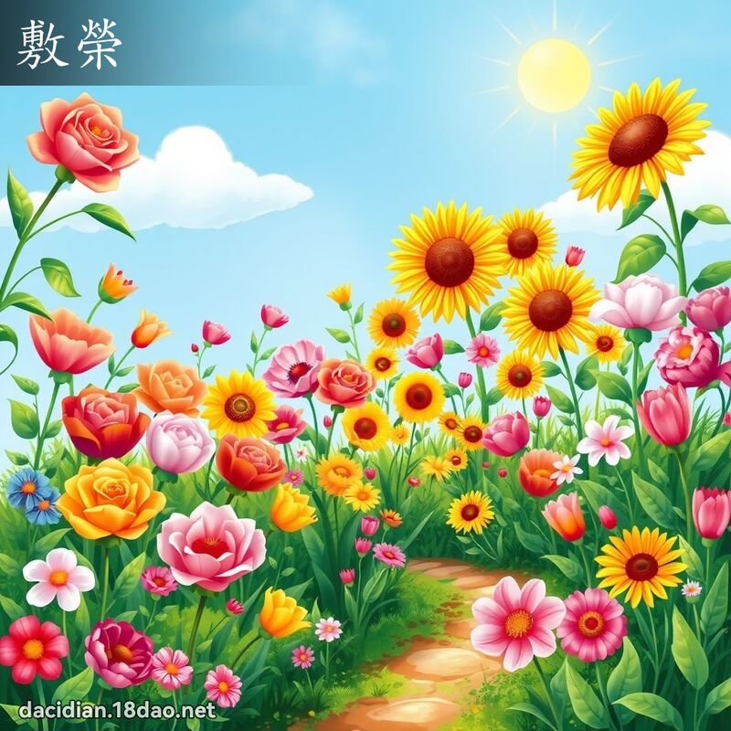 敷榮 - 國語大辭典配圖
