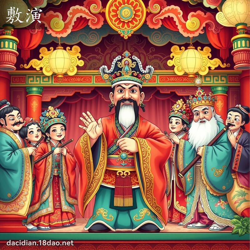 敷演 - 國語大辭典配圖