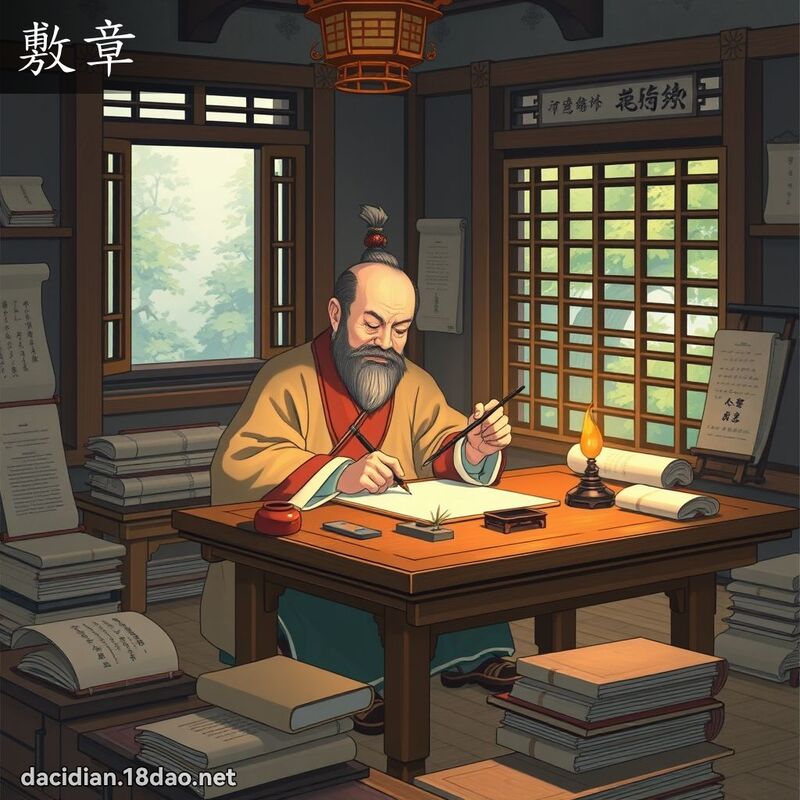 敷章 - 国语大辞典配图