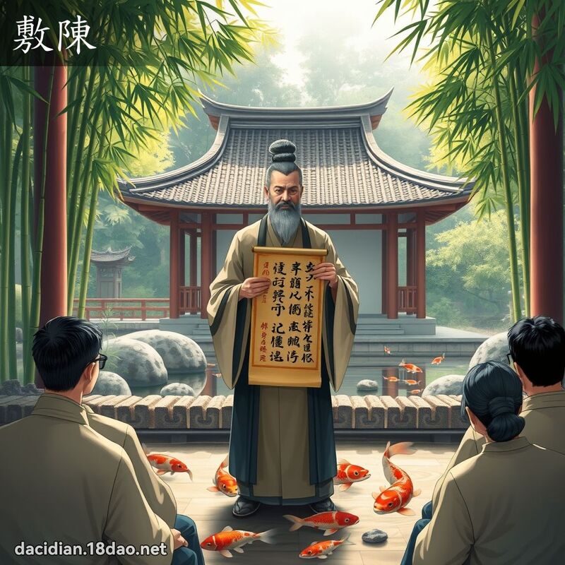 敷陈 - 国语大辞典配图