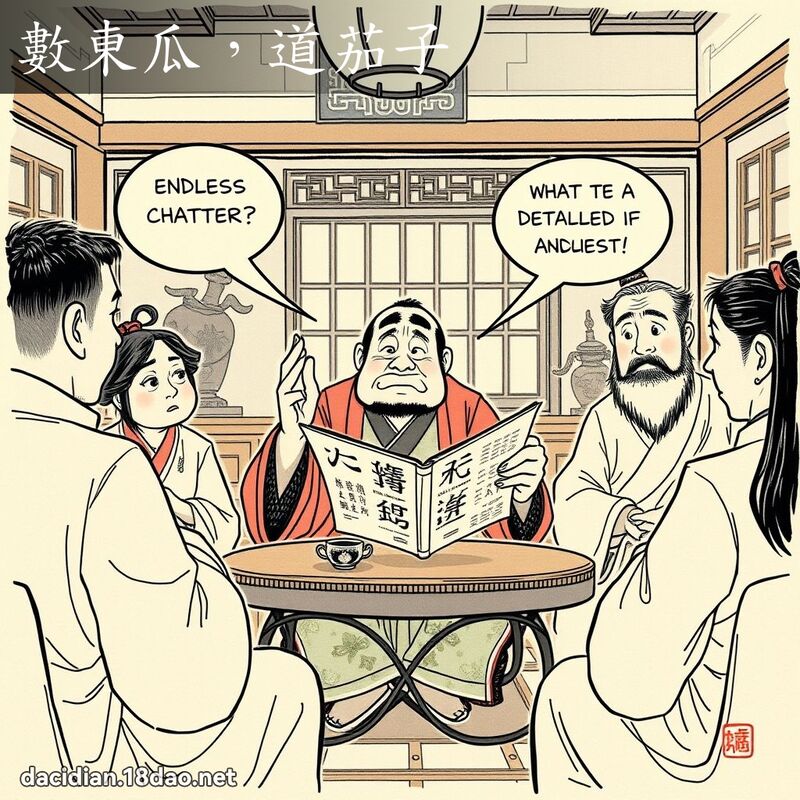 數東瓜，道茄子 - 國語大辭典配圖