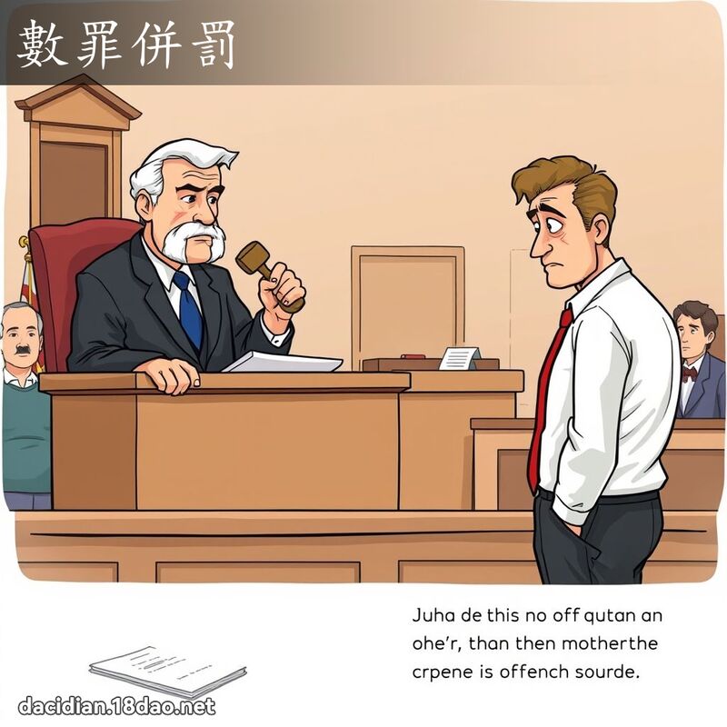 數罪併罰 - 國語大辭典配圖