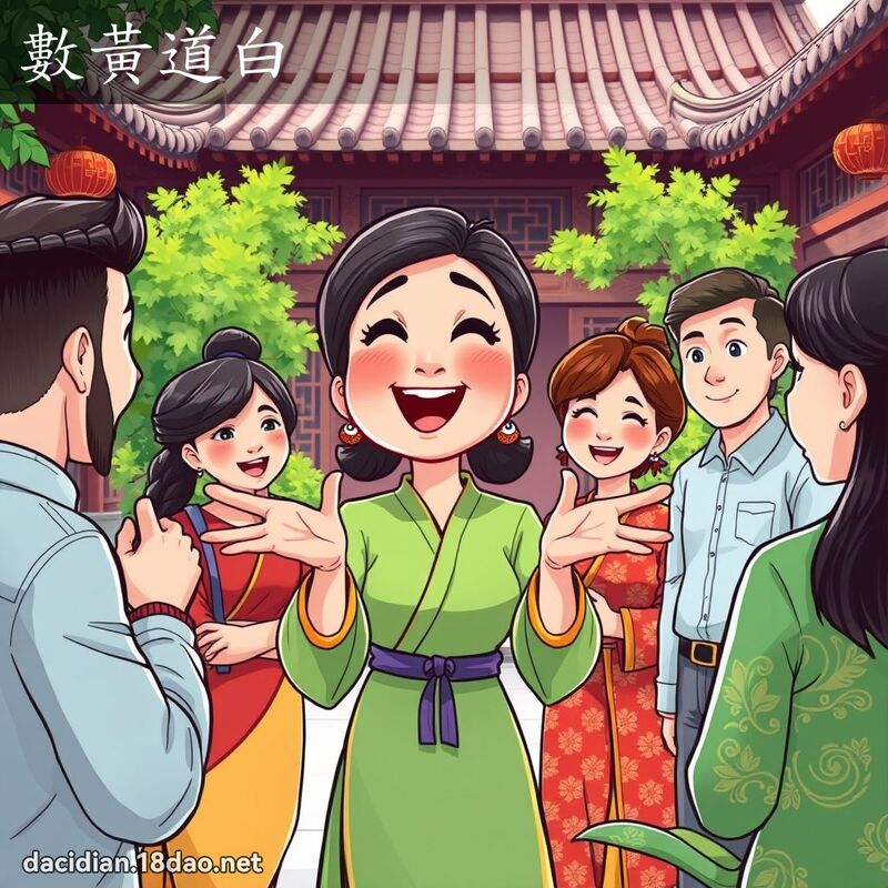 数黄道白 - 国语大辞典配图