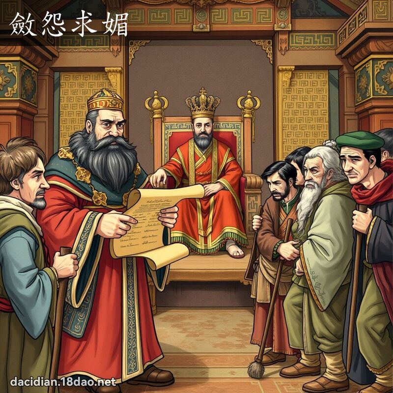 敛怨求媚 - 国语大辞典配图