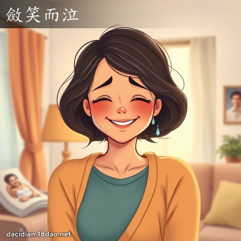 斂笑而泣 - 國語大辭典配圖