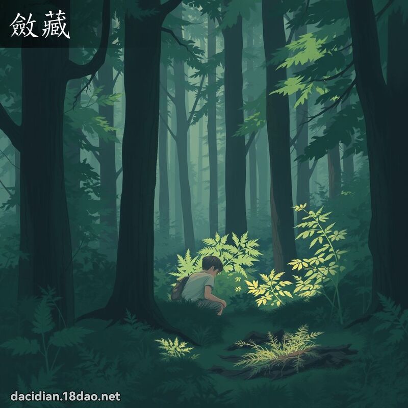 斂藏 - 國語大辭典配圖