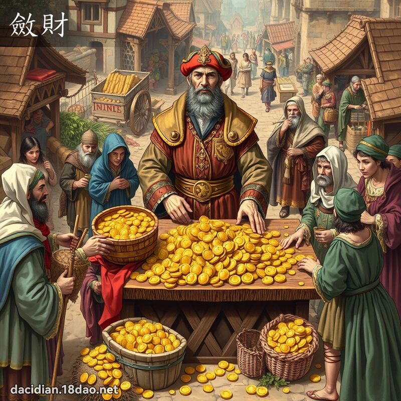 敛财 - 国语大辞典配图