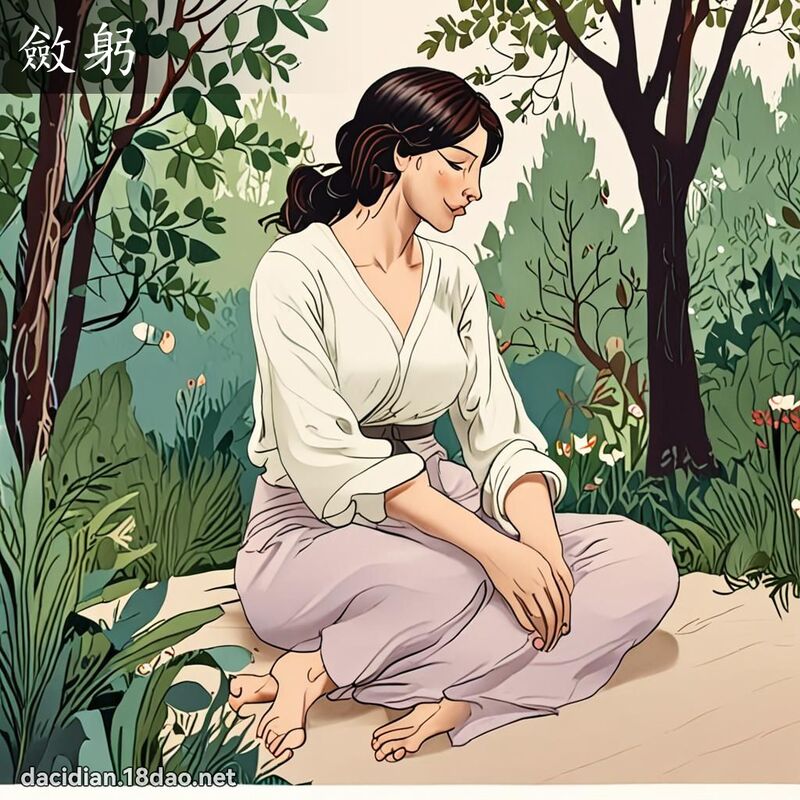 敛躬 - 国语大辞典配图