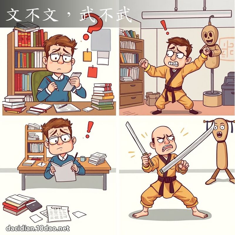 文不文，武不武 - 国语大辞典配图