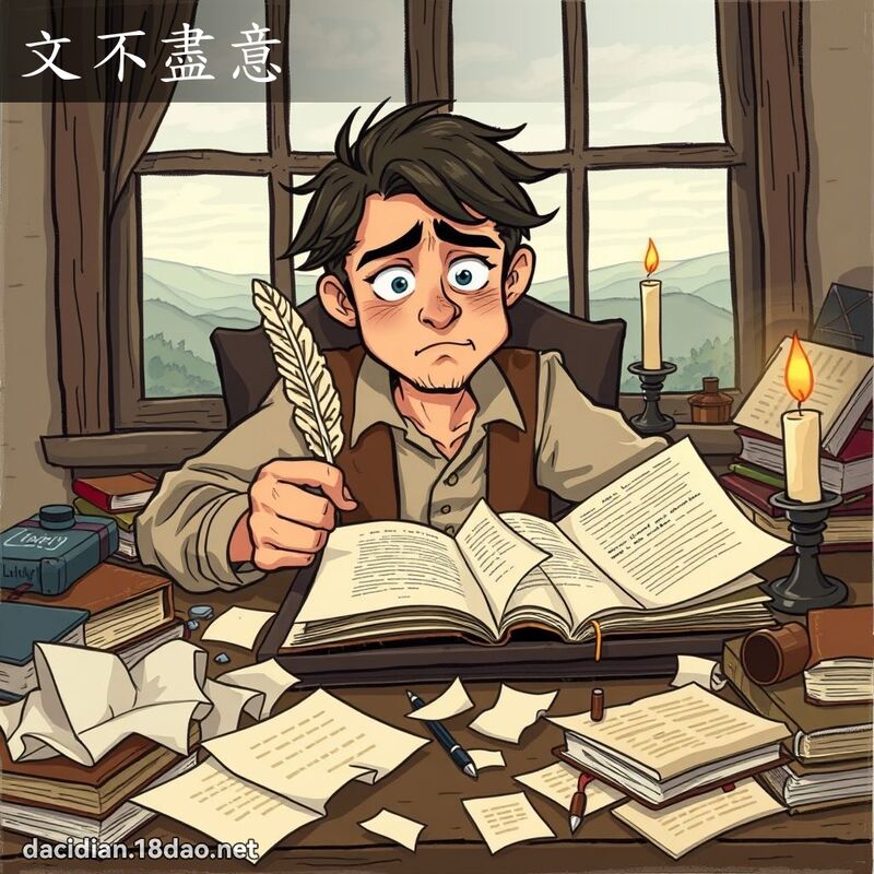 文不盡意 - 國語大辭典配圖