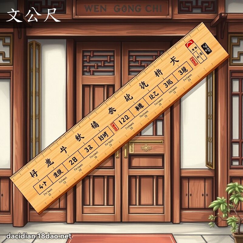 文公尺 - 国语大辞典配图