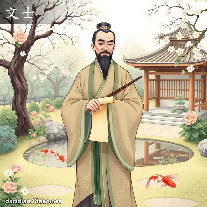 文士 - 國語大辭典配圖