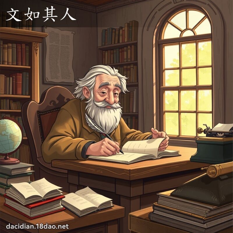 文如其人 - 國語大辭典配圖