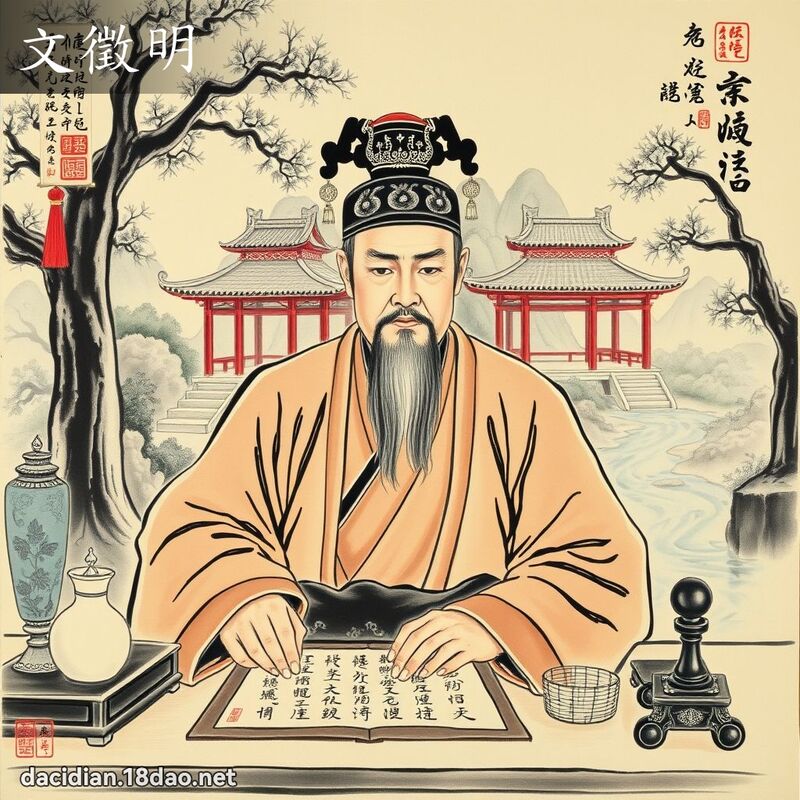 文征明 - 国语大辞典配图