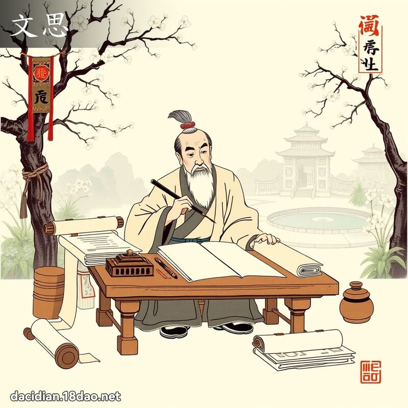 文思 - 國語大辭典配圖